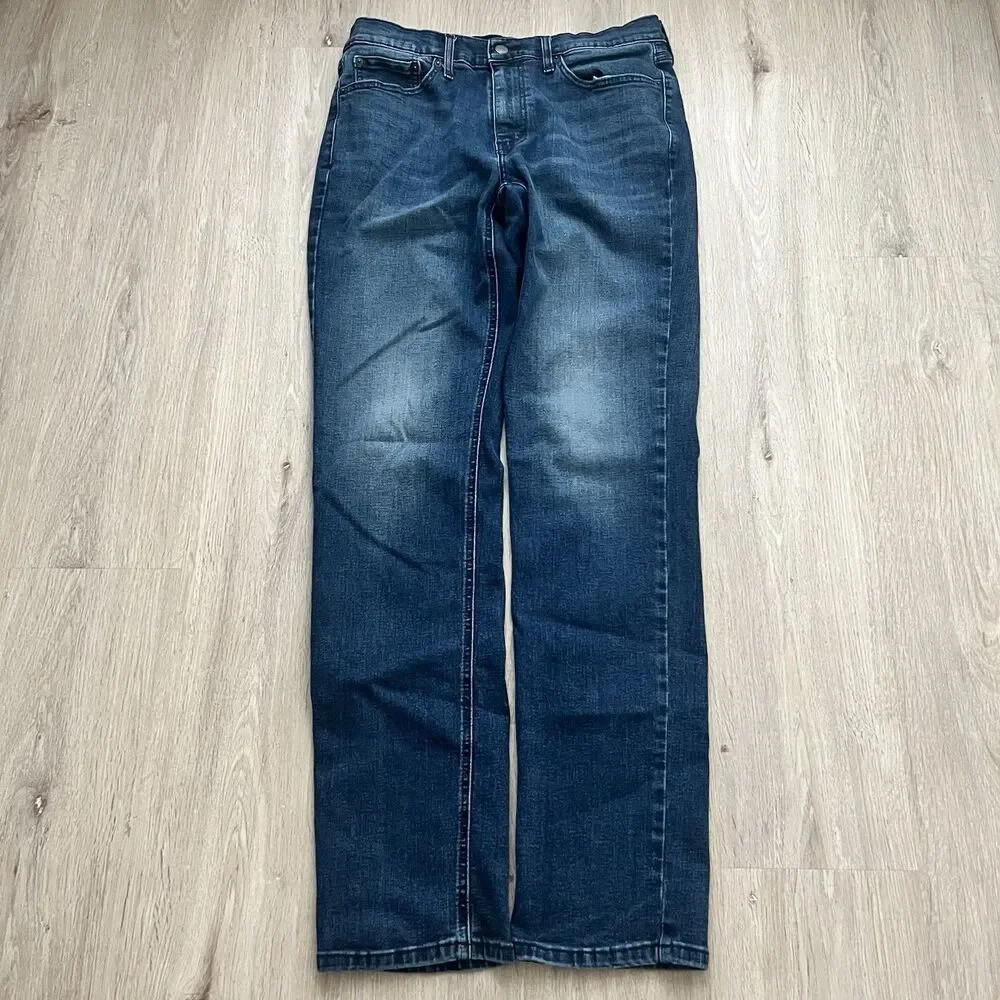 Levis 541 Athletic Taper Jeans Mens (Fits 32x34) Dark Wash Indigo Denim